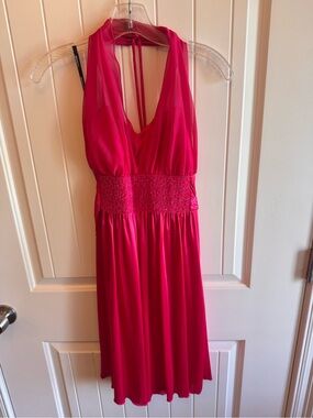 My Michelle Bright Pink Sleeveless Dress